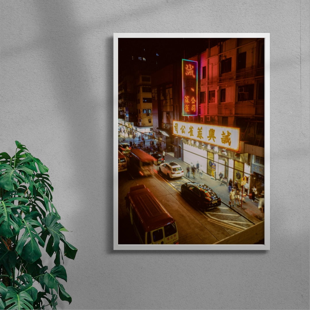 Late Night Walk contemporary wall art print by Francesco Aglieri Rinella - sold by DROOL