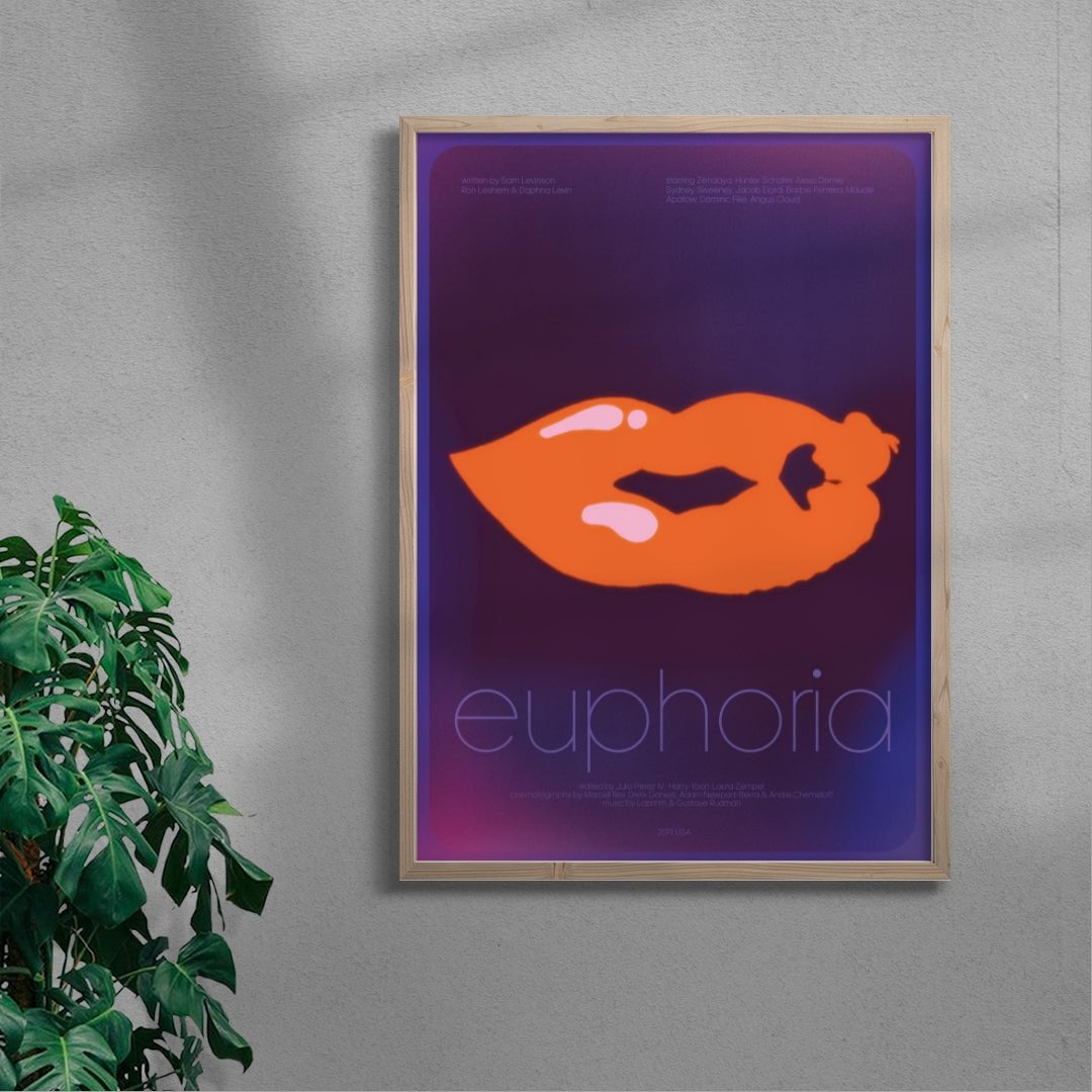 Euphoria contemporary wall art print by Justyna Frąckiewicz - sold by DROOL