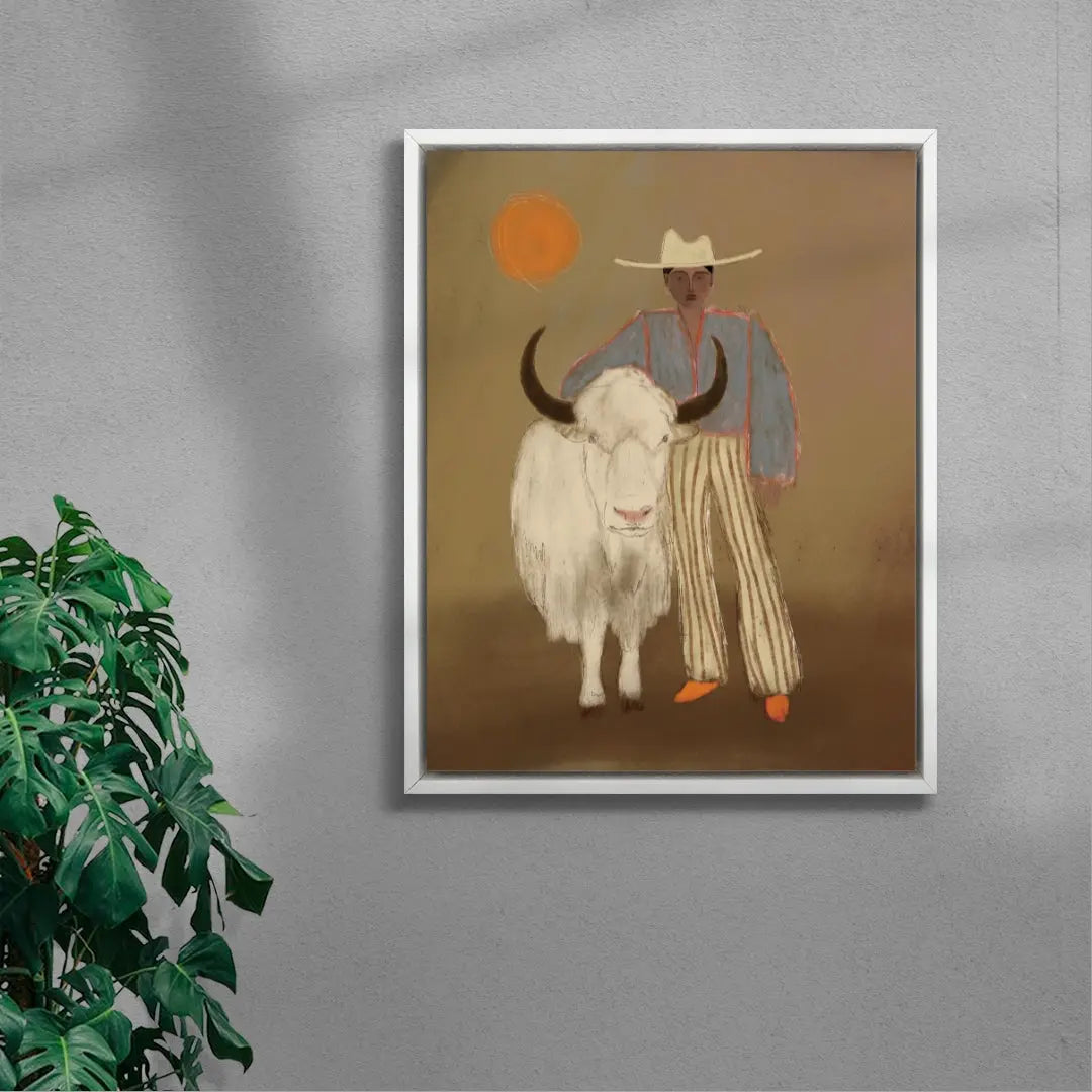 Cow And Girl