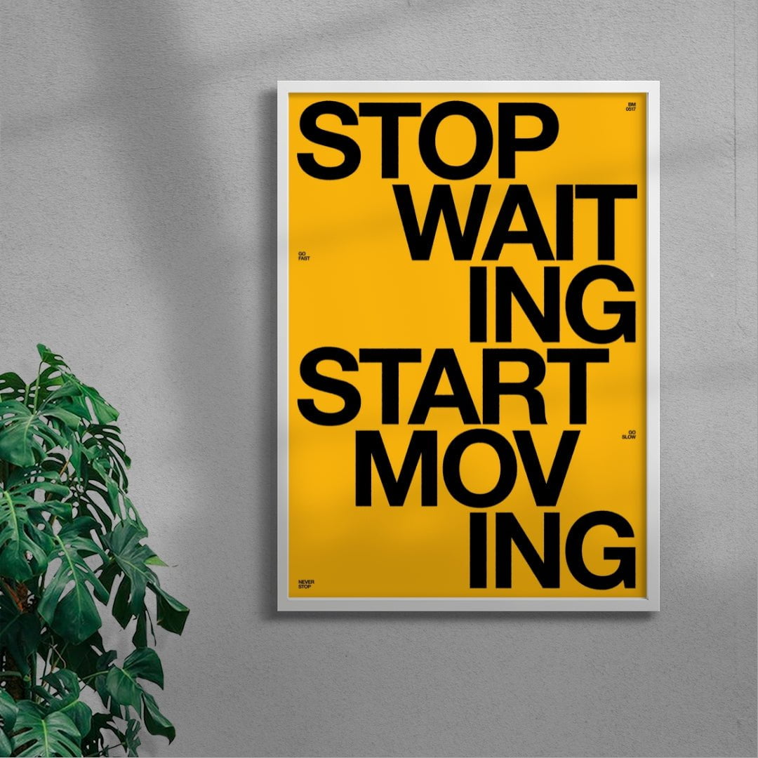 START MOVING contemporary wall art print by Brad Mead - sold by DROOL
