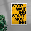 START MOVING contemporary wall art print by Brad Mead - sold by DROOL