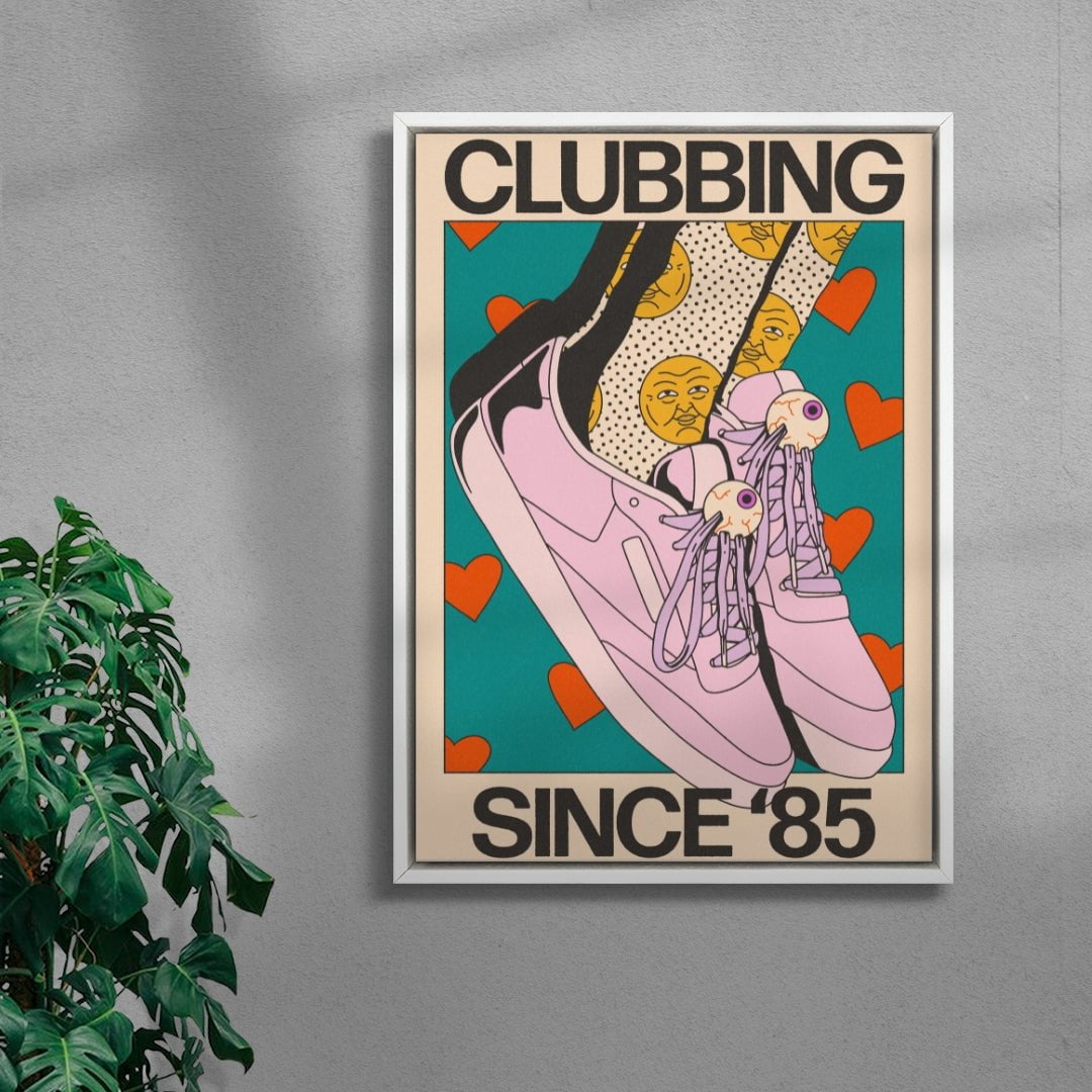 Clubbing Since '85 contemporary wall art print by Azaazelus - sold by DROOL