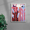 Sisters contemporary wall art print by Carla Petelski - sold by DROOL