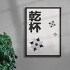 Cheers. Good Health contemporary wall art print by Xela - sold by DROOL