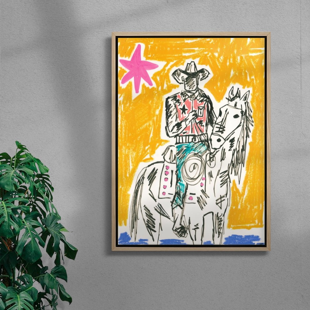 Honourable contemporary wall art print by Caitlin Flood-Molyneux - sold by DROOL