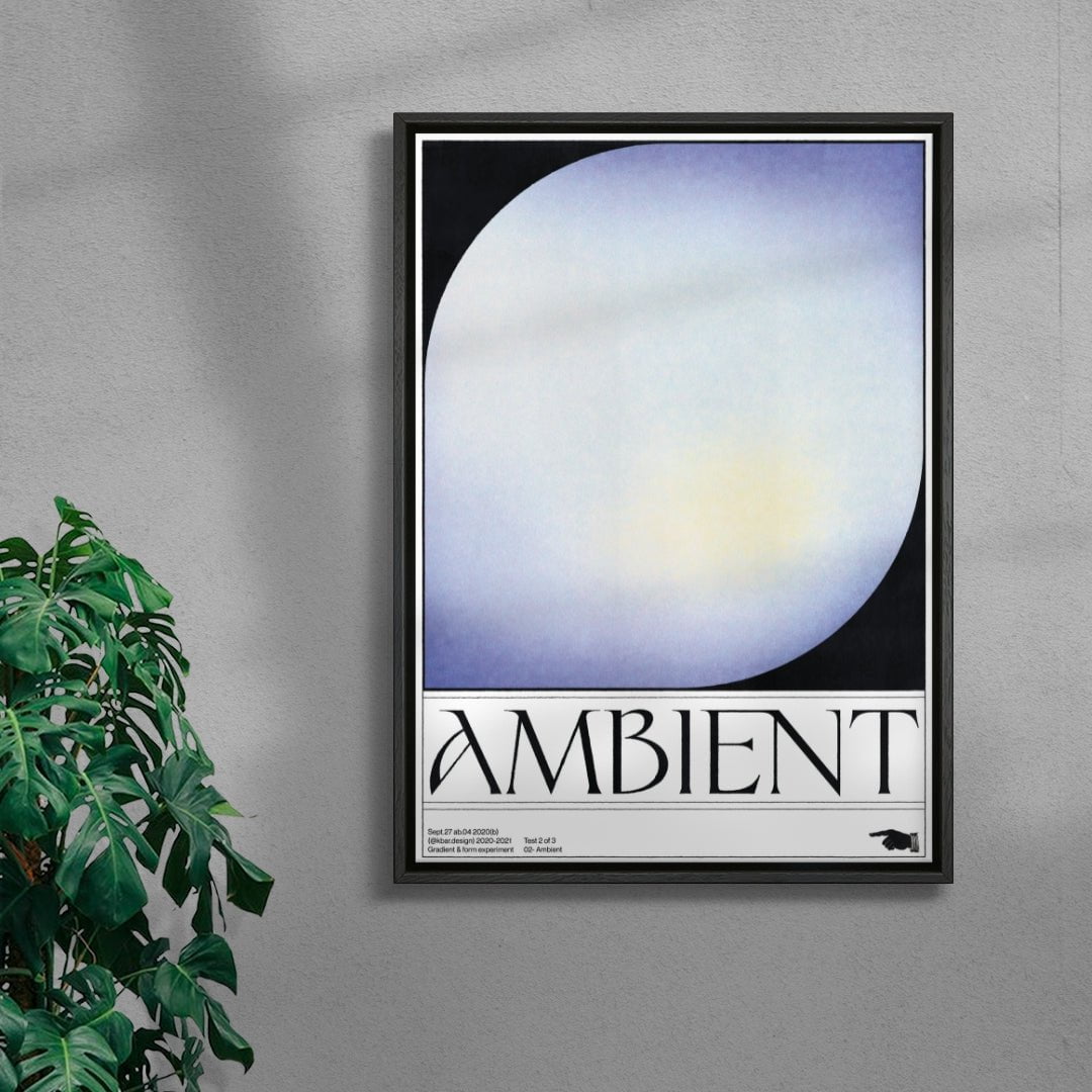 Ambient contemporary wall art print by Alexander Khabbazi - sold by DROOL