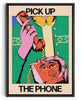 Load image into Gallery viewer, Hot Line Call contemporary wall art print by Azaazelus - sold by DROOL
