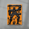 Faune and Fire contemporary wall art print by Célestin Krier - sold by DROOL