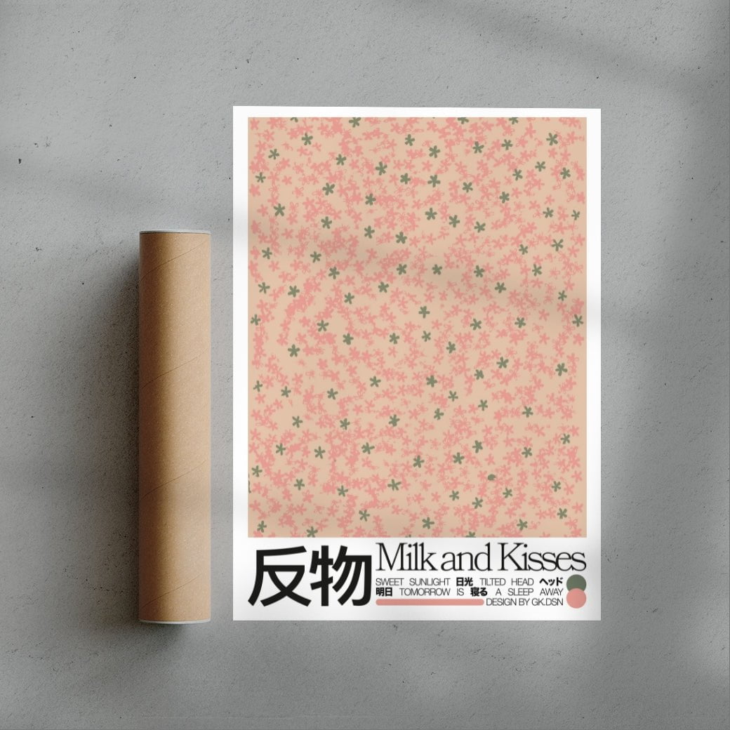 Milk and Kisses contemporary wall art print by George Kempster - sold by DROOL