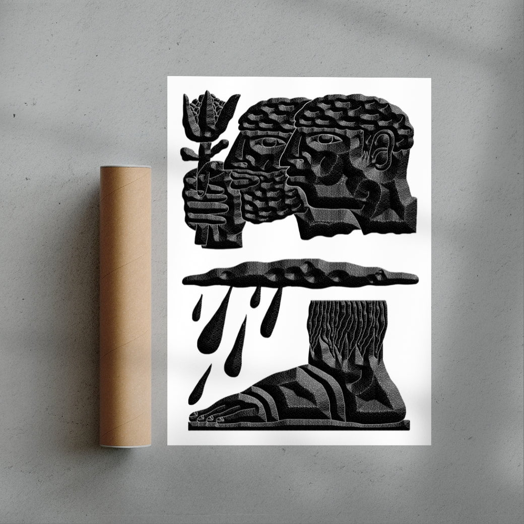 The Brothers and the Oath contemporary wall art print by Célestin Krier - sold by DROOL