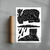 The Brothers and the Oath contemporary wall art print by Célestin Krier - sold by DROOL