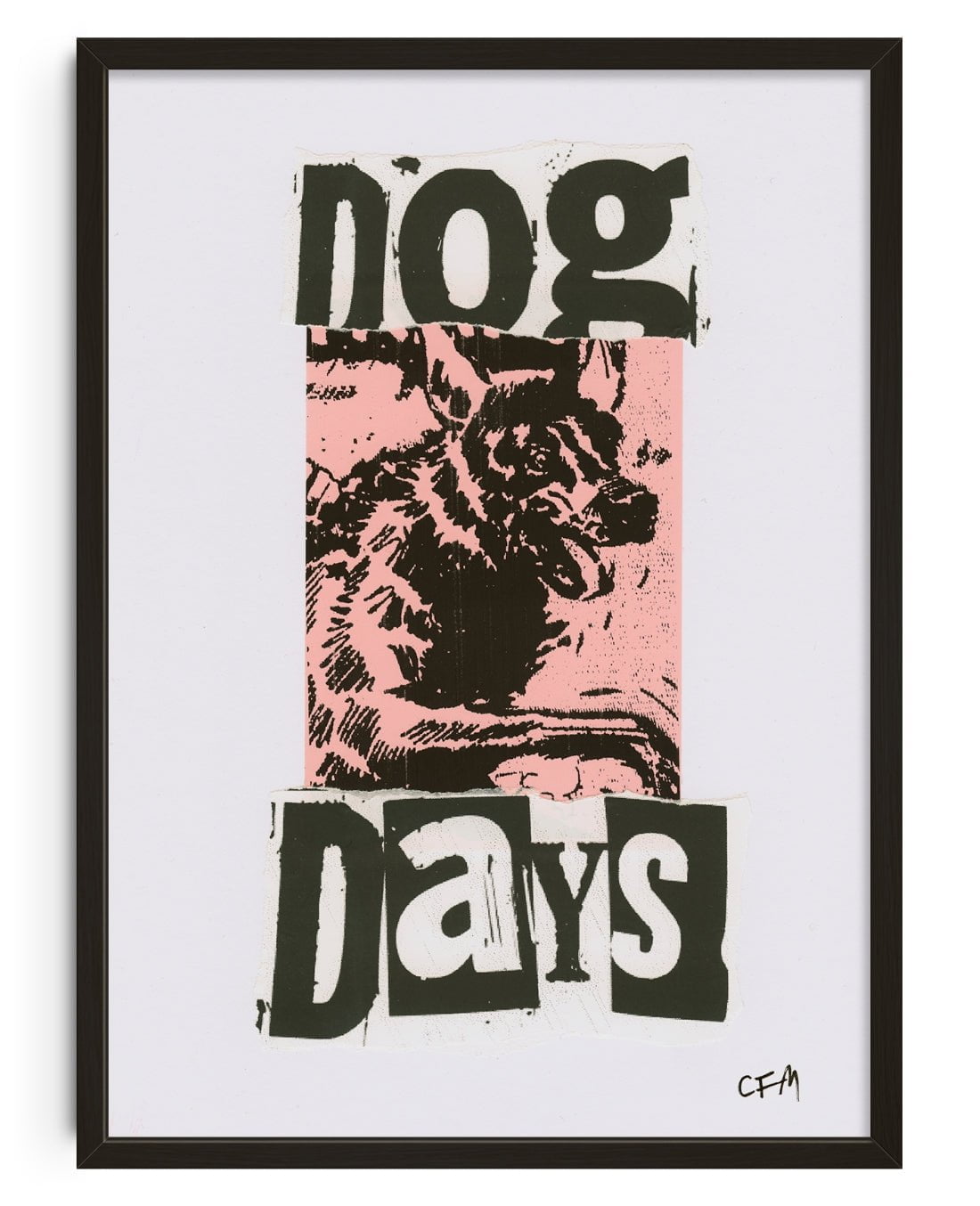 Dog Days contemporary wall art print by Caitlin Flood-Molyneux - sold by DROOL