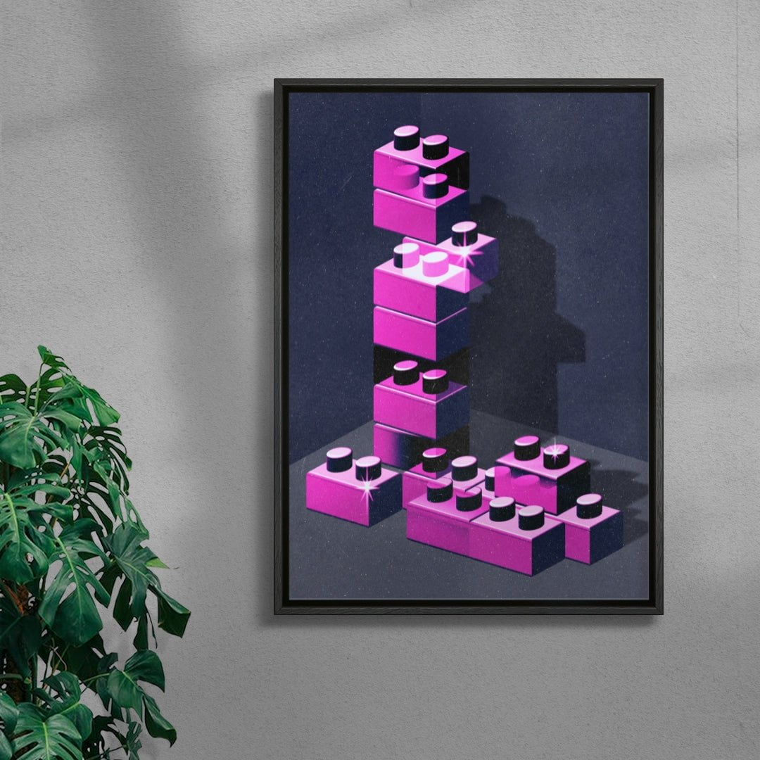 Tessellate contemporary wall art print by Jasmin Chavez - sold by DROOL