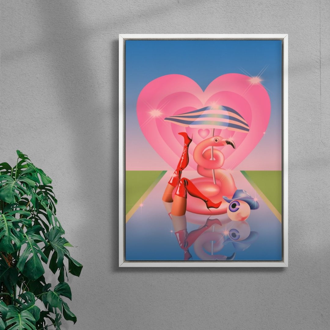 Relaxation in the Sun contemporary wall art print by Paulina Almira - sold by DROOL