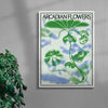 Arcadian Flowers contemporary wall art print by John Schulisch - sold by DROOL