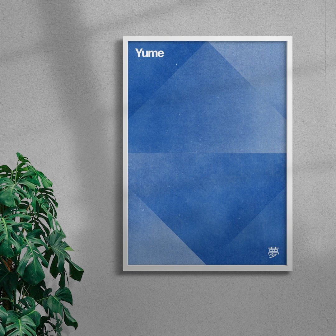 Dream in Blue contemporary wall art print by Henry M. - sold by DROOL