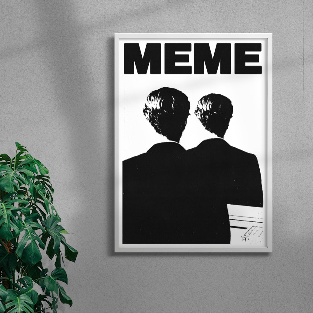MEME contemporary wall art print by Utsav Verma - sold by DROOL