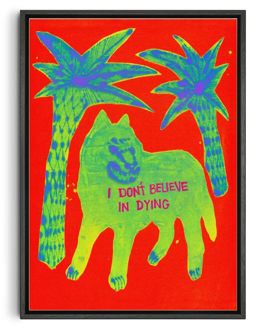 But I do believe in death contemporary wall art print by Kwonny - sold by DROOL