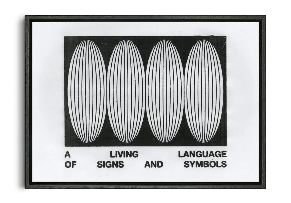 Living Language contemporary wall art print by Alexander Khabbazi - sold by DROOL