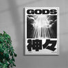 GODS contemporary wall art print by Todd Pham - sold by DROOL