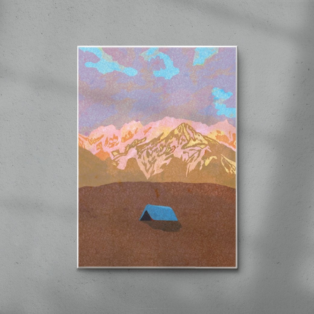 Annecy contemporary wall art print by Lily Kong - sold by DROOL