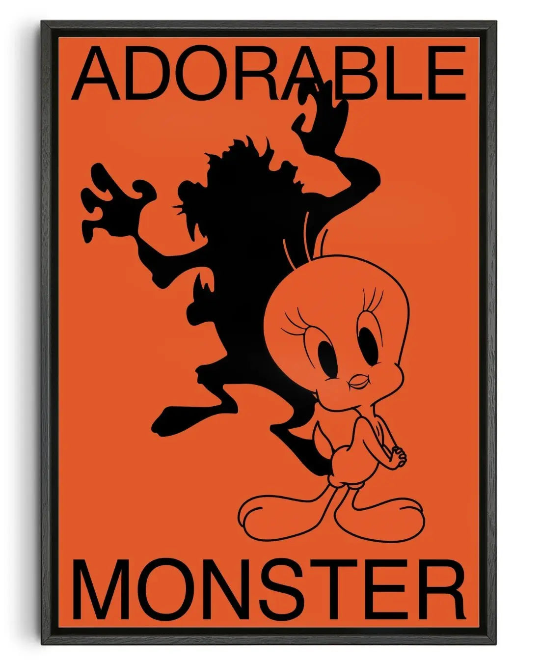 Adorable Monster contemporary wall art print by Sven Silk - sold by DROOL