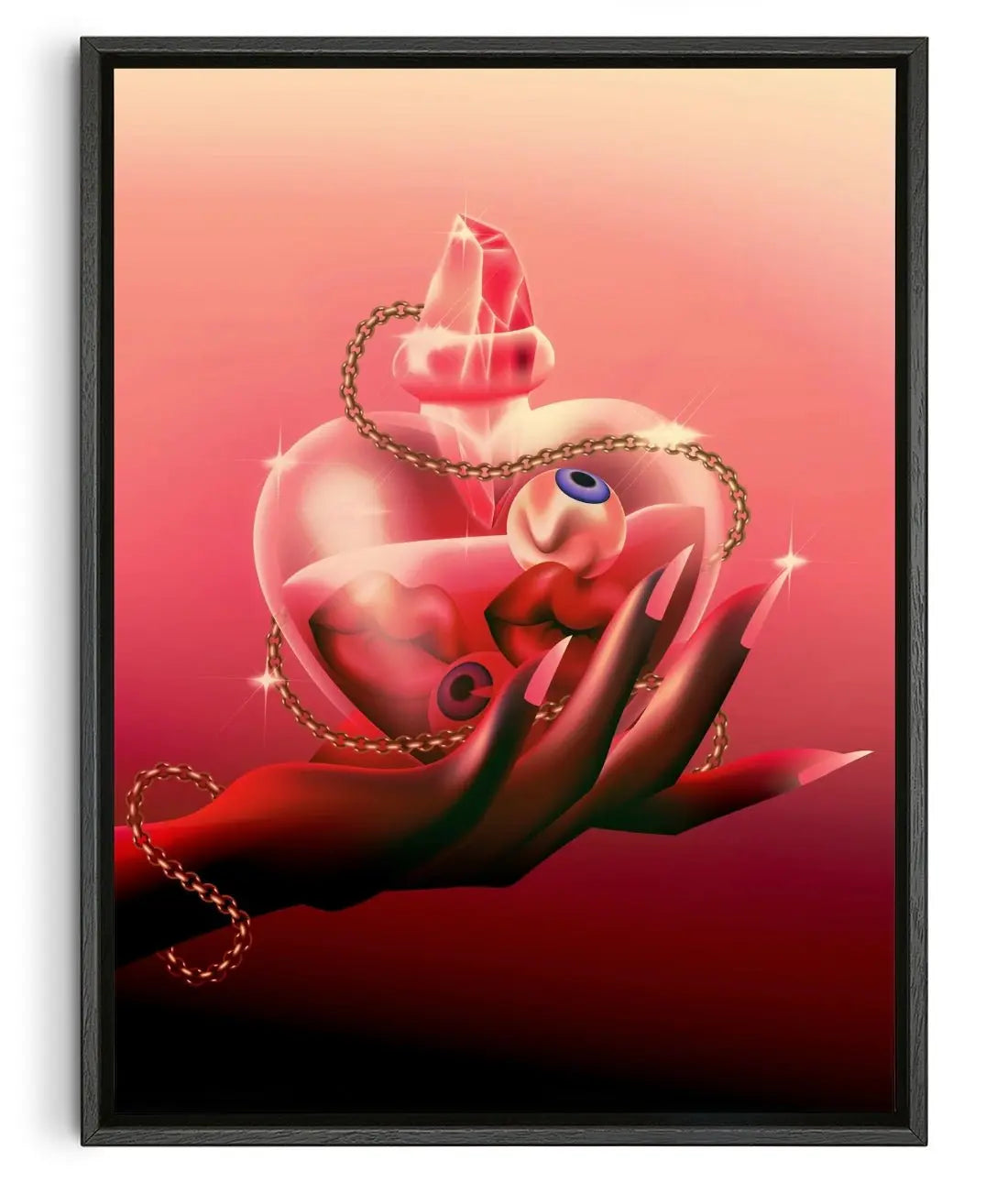 Enemies to Lovers contemporary wall art print by Paulina Almira - sold by DROOL