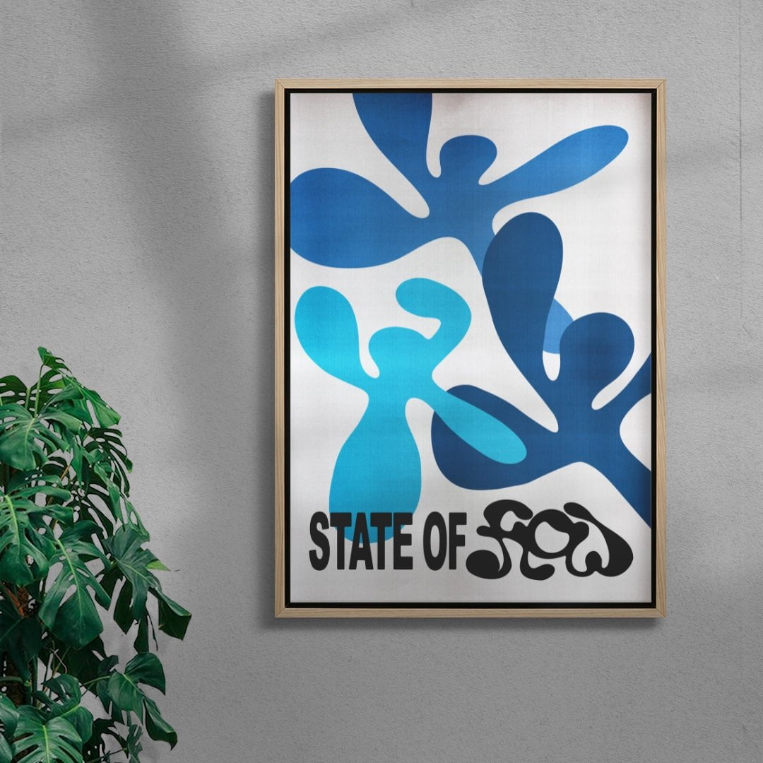 State of Flow contemporary wall art print by 3WillyT - sold by DROOL