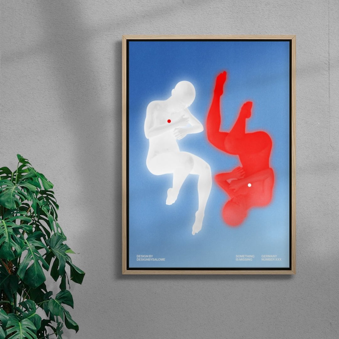 Something is missing contemporary wall art print by Salome Frenzel - sold by DROOL