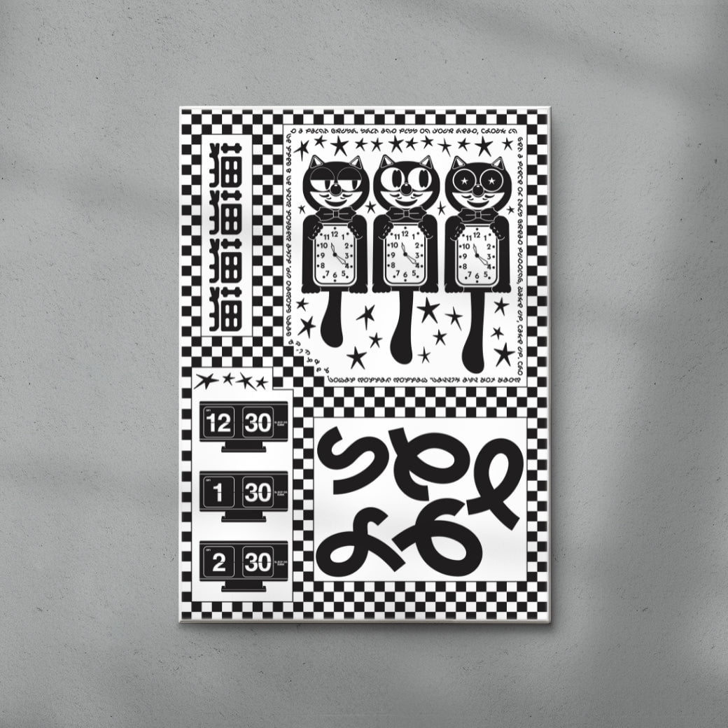 Party, No Sleep contemporary wall art print by Renee Kao - sold by DROOL