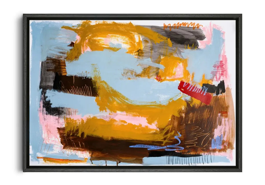 Coastal Landscape contemporary canvas print by Caitlin Flood-Molyneux - sold by DROOL