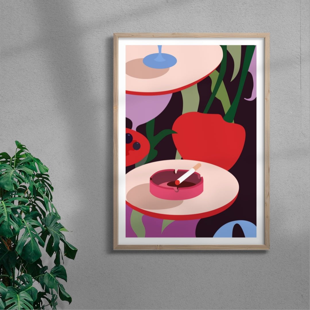 Pleasures contemporary wall art print by Kim Van Vuuren - sold by DROOL