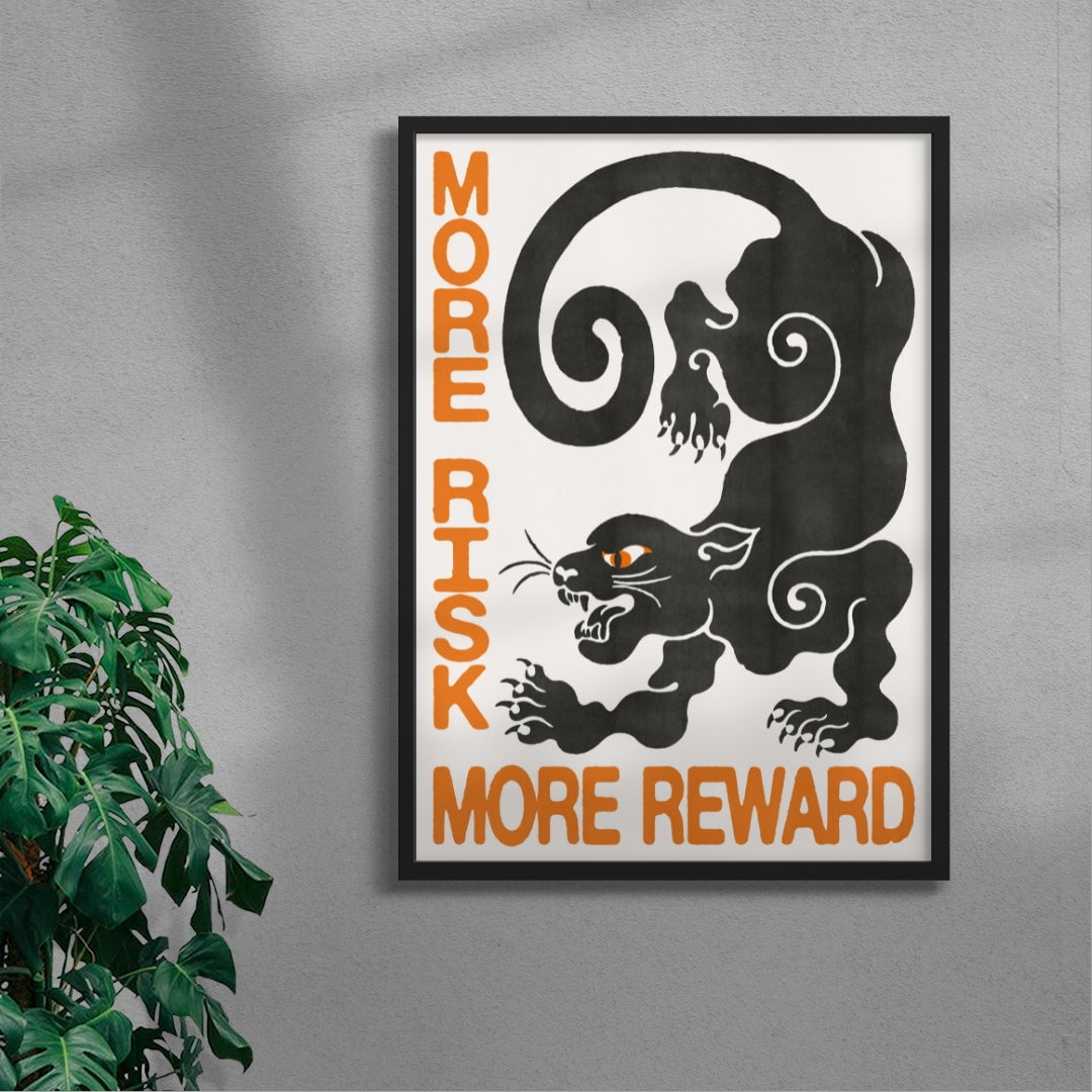 11.7x16.5" (A3) / Unframed Risk Reward - UNFRAMED contemporary wall art print by Alexander Khabbazi - sold by DROOL
