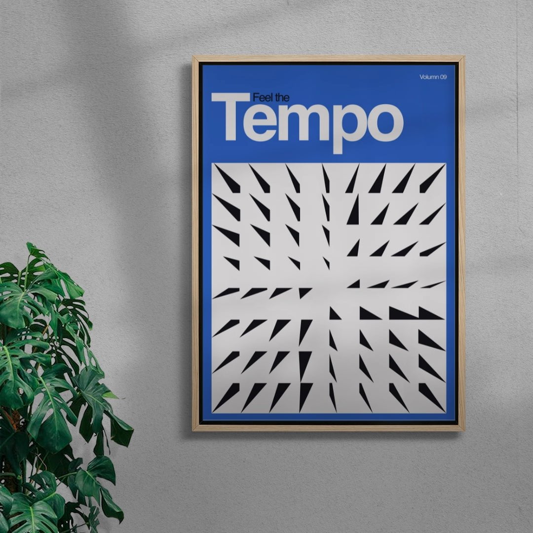 Tempo contemporary wall art print by Sven Silk - sold by DROOL
