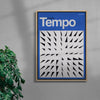 Tempo contemporary wall art print by Sven Silk - sold by DROOL