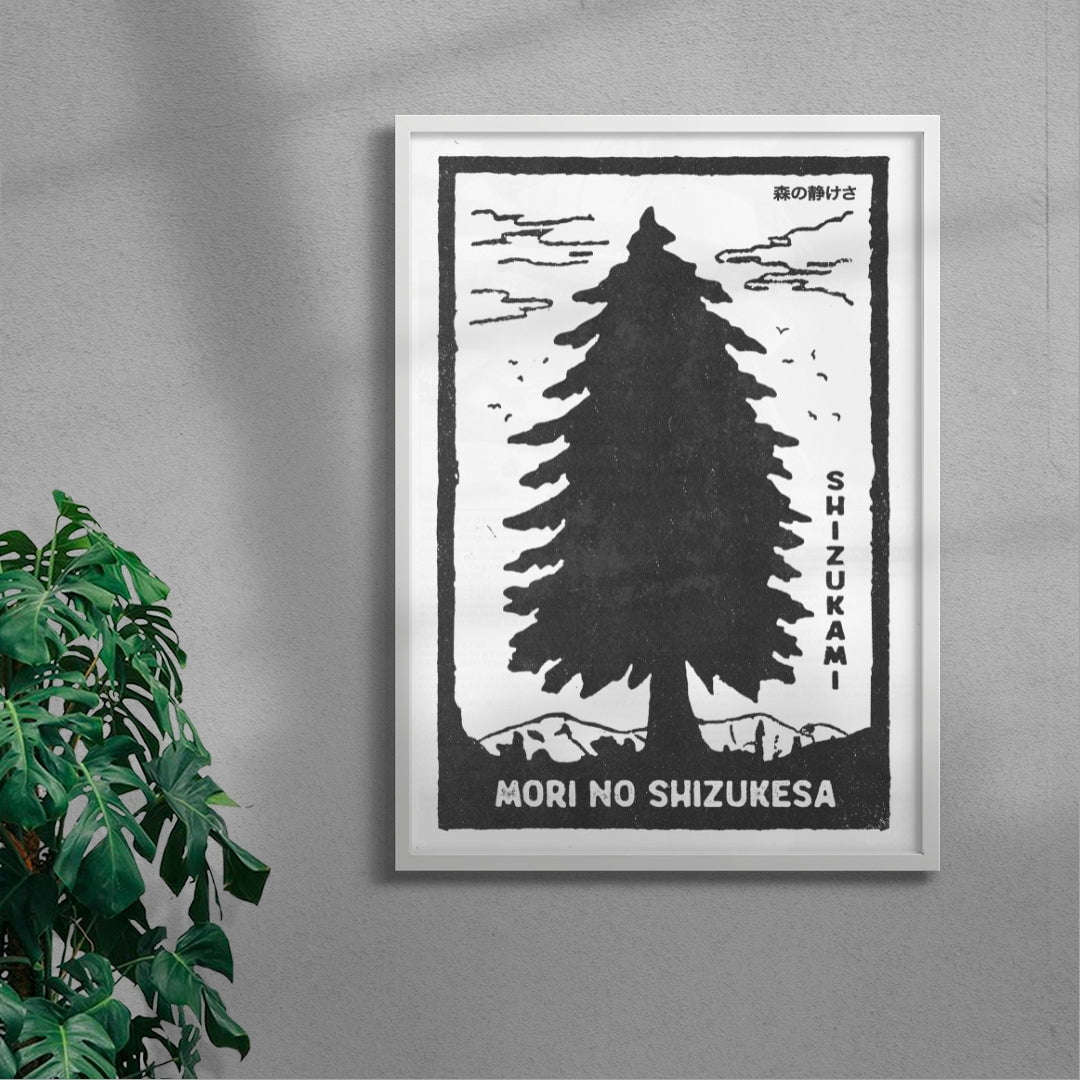 The Silence Of The Forest contemporary wall art print by Todd Pham - sold by DROOL