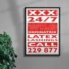XXX contemporary wall art print by Sven Silk - sold by DROOL