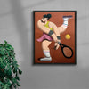 Tennis player contemporary wall art print by Juan de la Rica - sold by DROOL