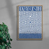 Labyrinth contemporary wall art print by Utsav Verma - sold by DROOL
