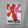 Wibble wobble contemporary canvas art print by 3WillyT - sold by DROOL