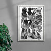 The drops and the Flower contemporary wall art print by Célestin Krier - sold by DROOL