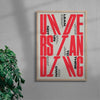 UNDERSTANDING contemporary wall art print by Xtian Miller - sold by DROOL