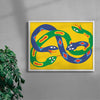 ENTANGLED contemporary wall art print by Max Blackmore - sold by DROOL