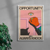 Opportunity Will Always Knock contemporary wall art print by Azaazelus - sold by DROOL