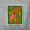 Tiger In Green contemporary wall art print by Kwonny - sold by DROOL