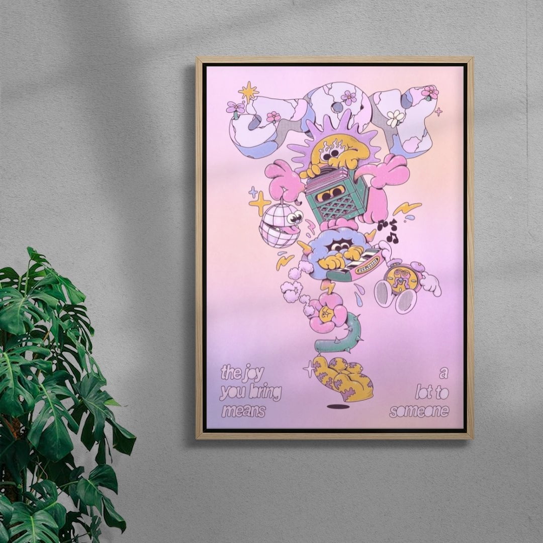 The Joy You Bring contemporary wall art print by My Sunbeam - sold by DROOL