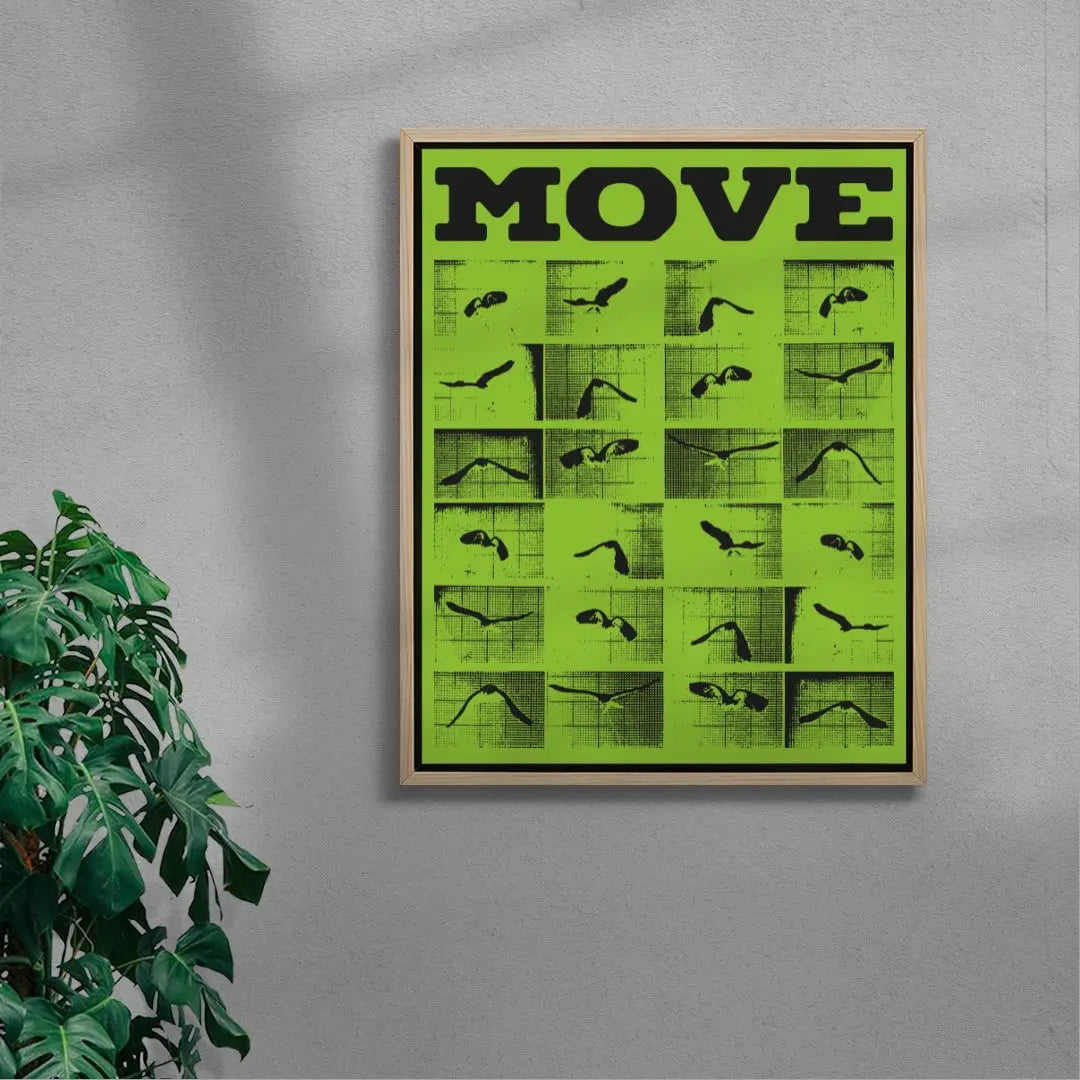 Move contemporary wall art print by Utsav Verma - sold by DROOL