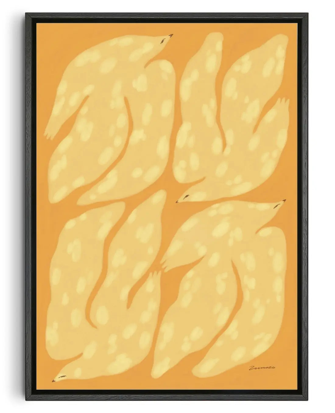 GOLDEN HOUR contemporary canvas print by Olivia Leino - sold by DROOL
