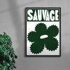 Sauvage contemporary wall art print by Sara Cristina Moser - sold by DROOL