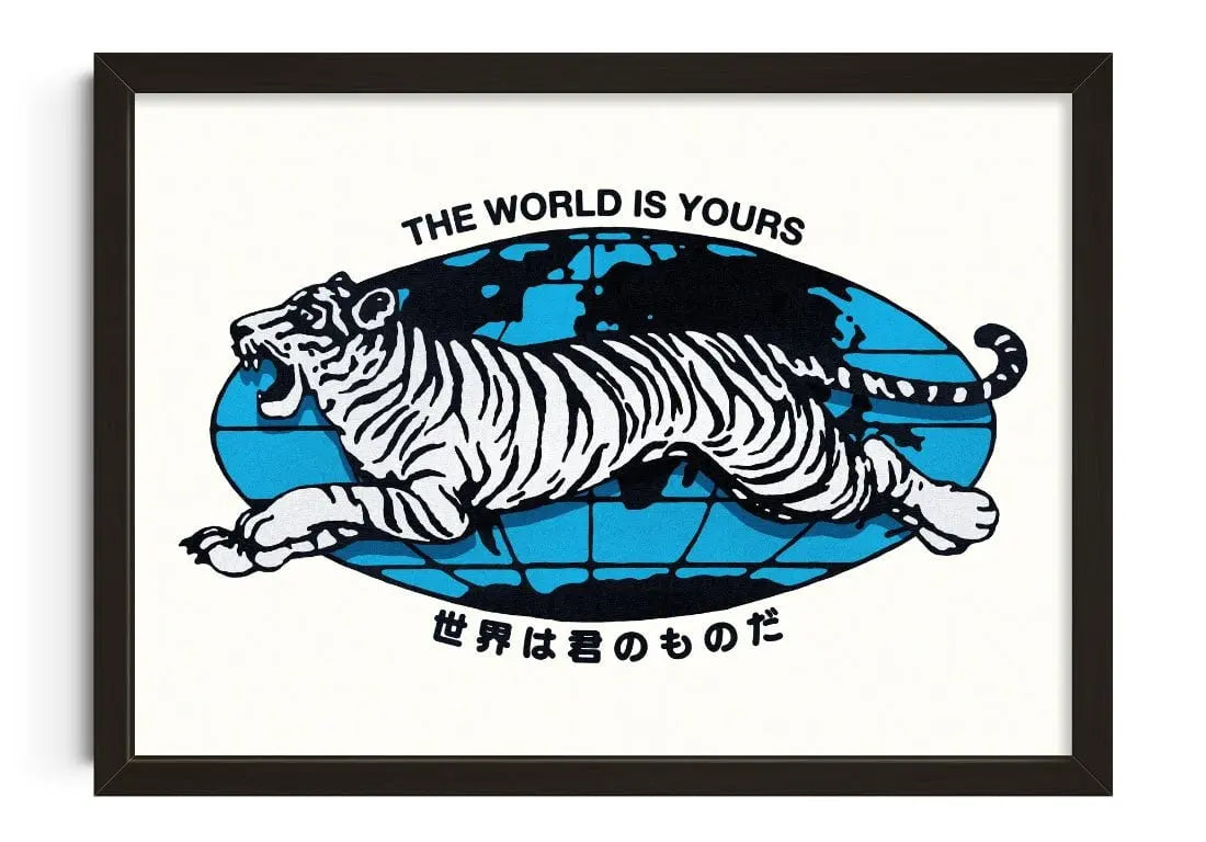 The World is Yours contemporary wall art print by Othman Zougam - sold by DROOL